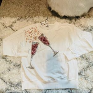 Sequin Champagne sweatshirt